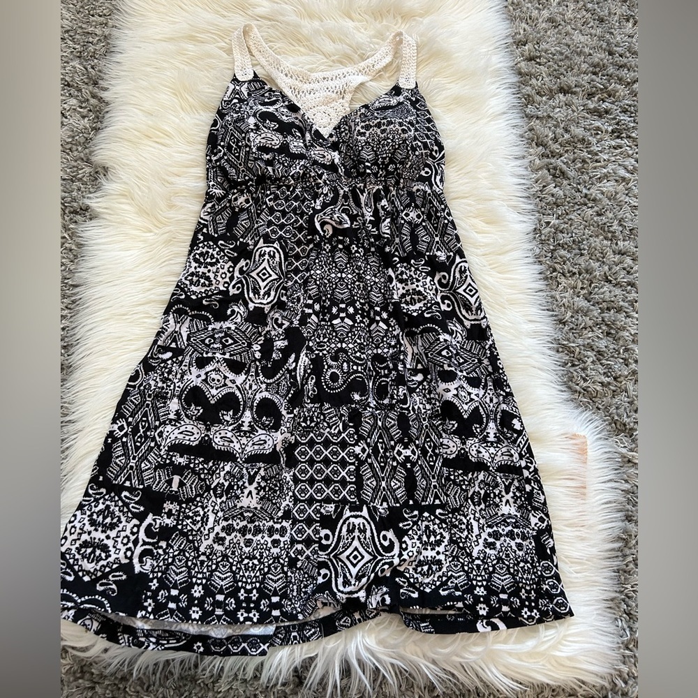 Black & White Patterned Dress